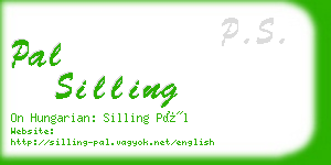 pal silling business card